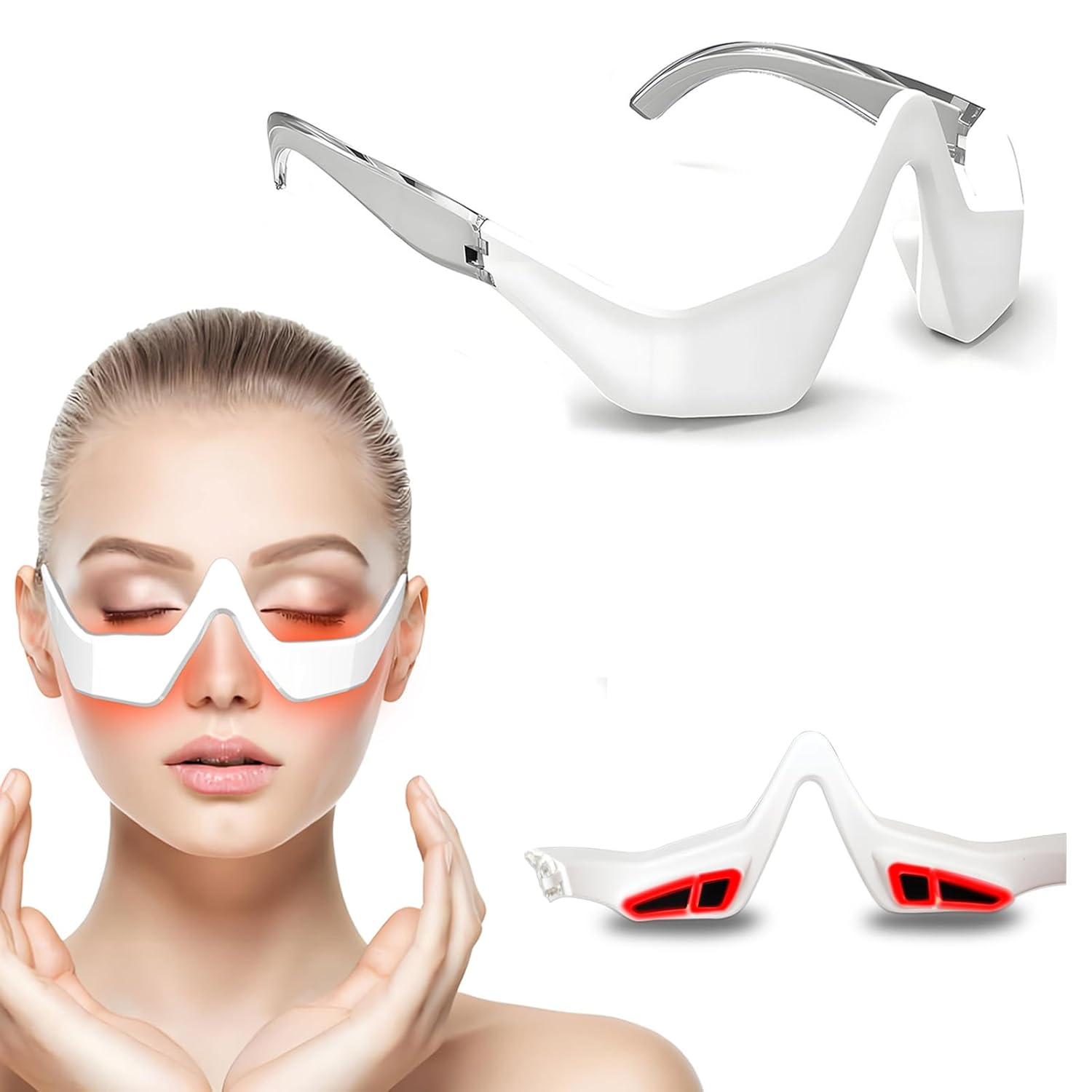 AUGPET LED Light Up Alien Eyes Sunglasses For Halloween